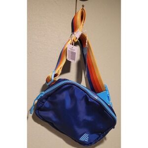 2023 collectible Aldi Gear Blue Belt Bag w/ Rainbow Strap Fanny Pack NWT